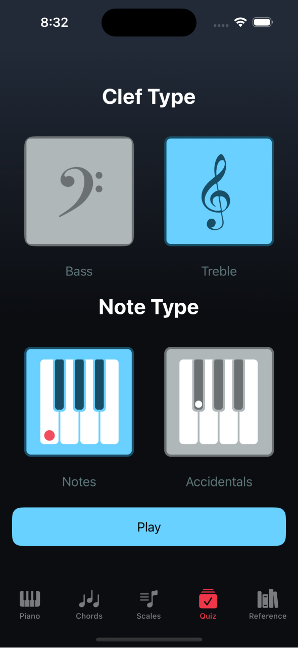 Nota Music App - Quiz Intro